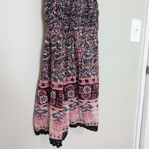 RAGA Metallic Boho Smocked Bodice Dress - Picture 2 of 6